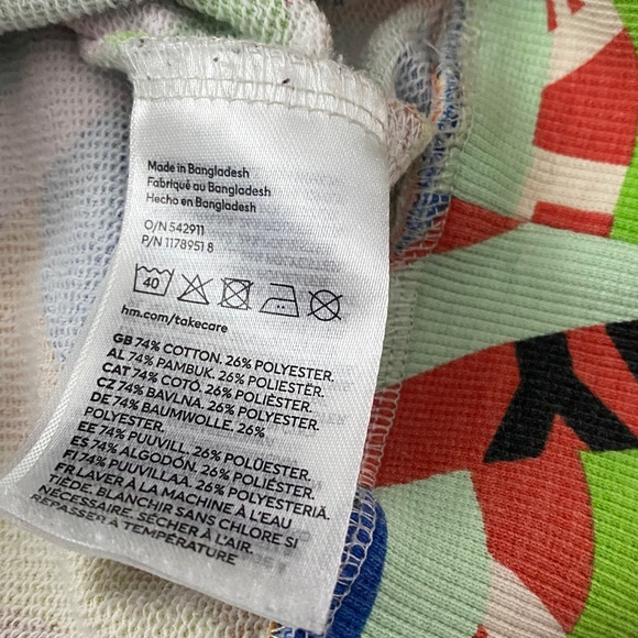 H&M x Lakwena Kids Multicolor Sweatshirt Size 8 - Picture 5 of 5